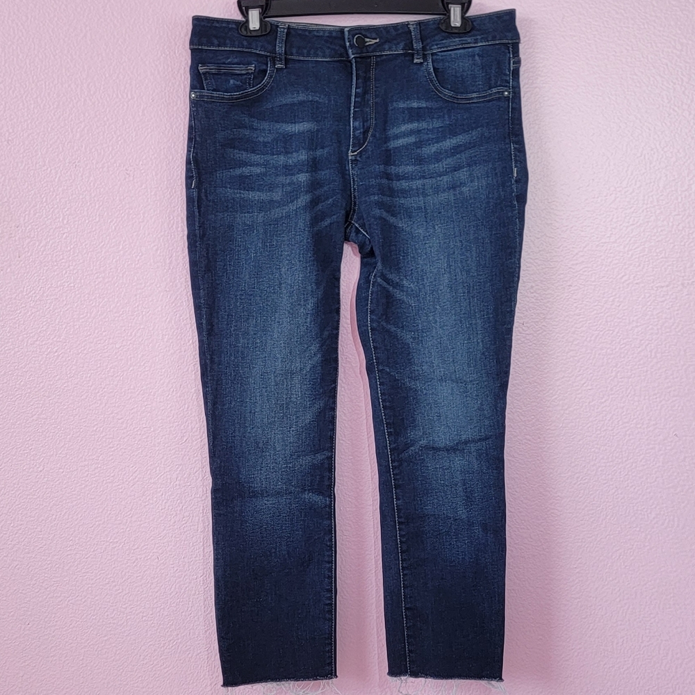 DL1961 Women's Florence Instasculpt Mid-Rise Ankle Crop Jean/ 30.